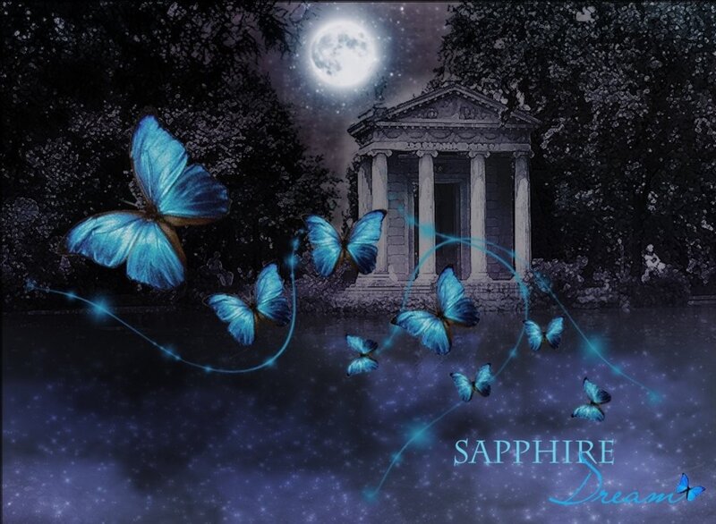 Blue Butterflies Flying