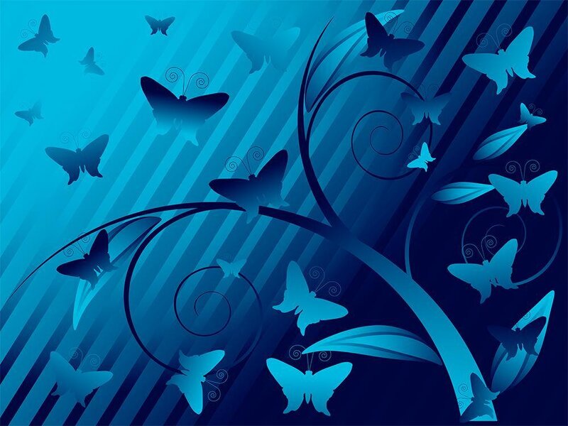 blue butterfly abstract background
