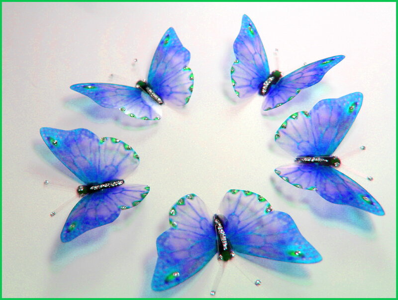 Blue Butterfly Decorations
