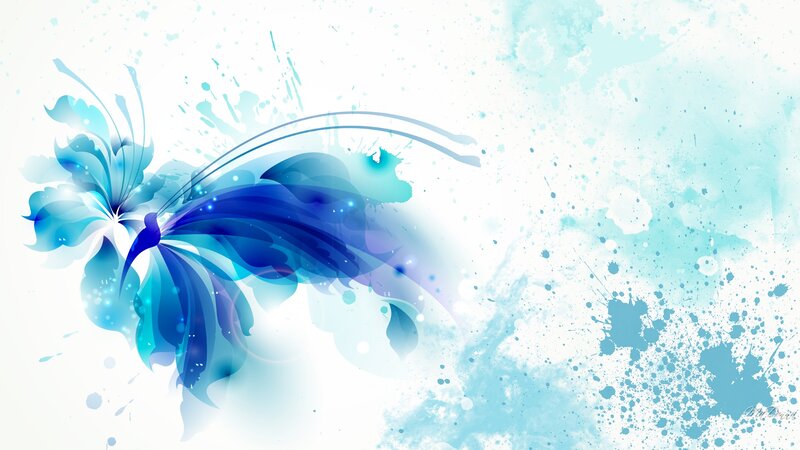 Blue Butterfly Design — Calm