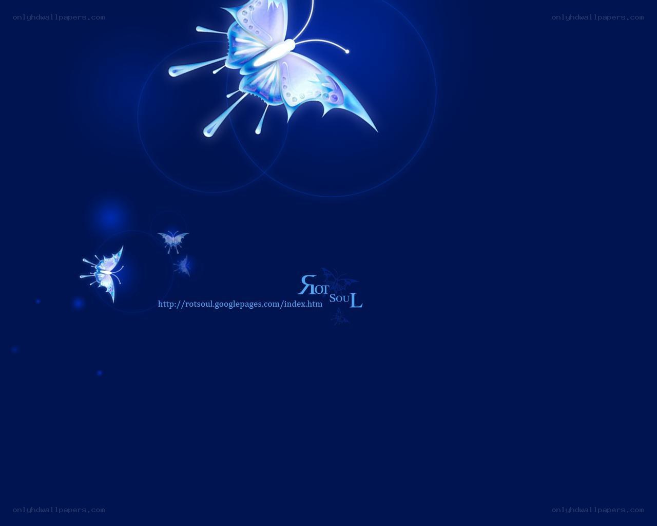 blue butterfly digital art