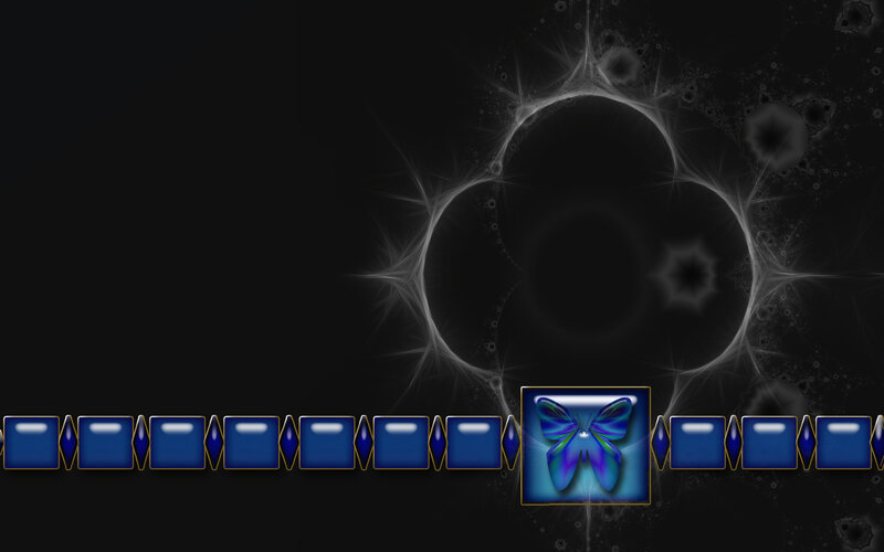 blue butterfly fractal design