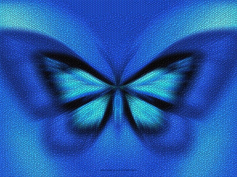 Blue Butterfly Mosaic