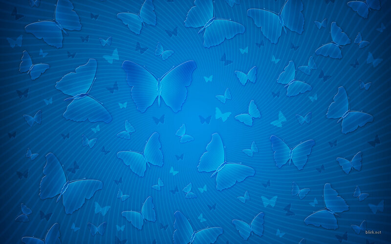 Blue butterfly pattern background