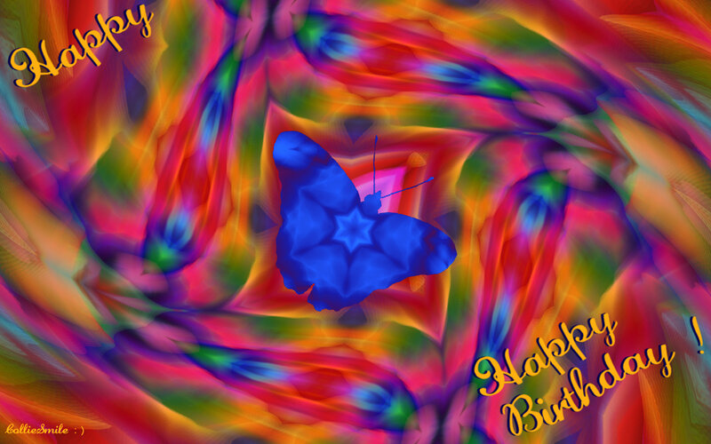 Blue Butterfly — Vibrant, Digital Art