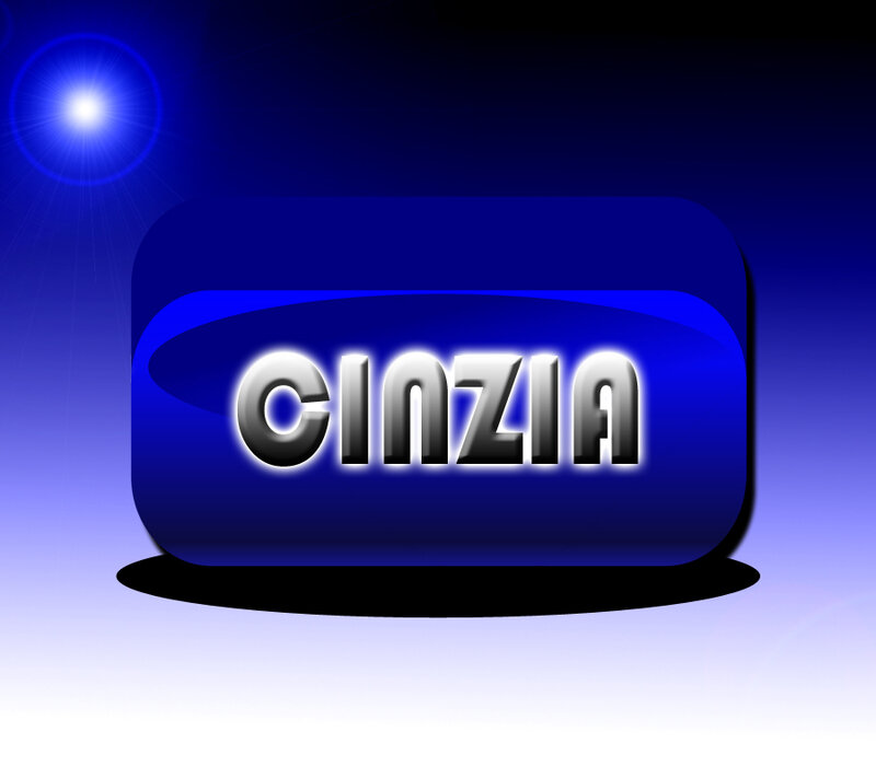 Blue Button with Text — Dramatic