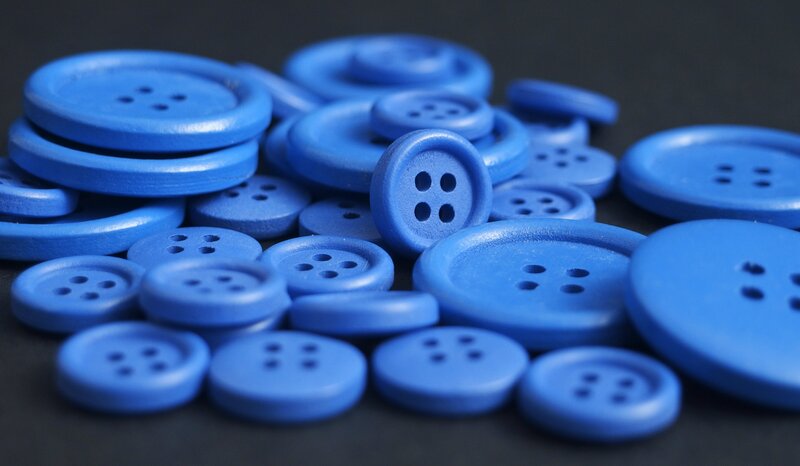 Blue Buttons on Black