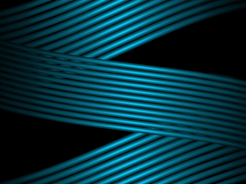 Blue Cables on Black