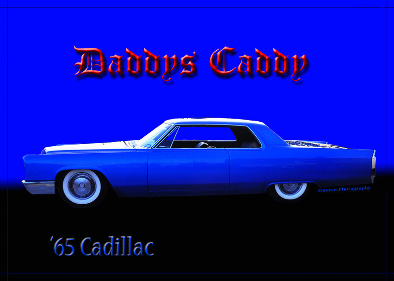 Blue Cadillac Car — Dramatic