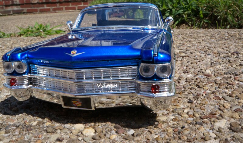 Blue Cadillac Model Car — Neutral