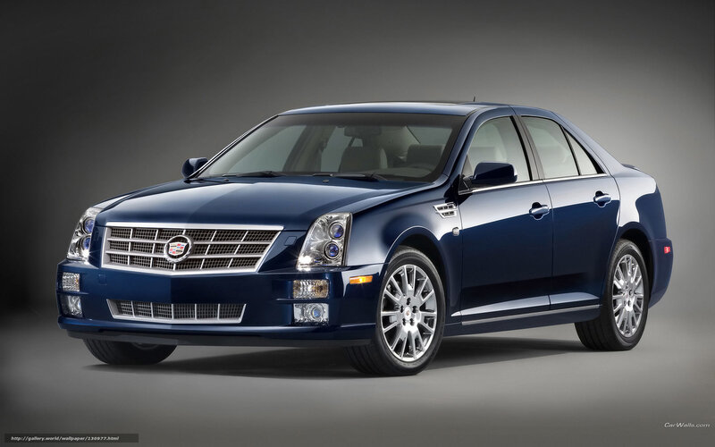 blue cadillac sedan