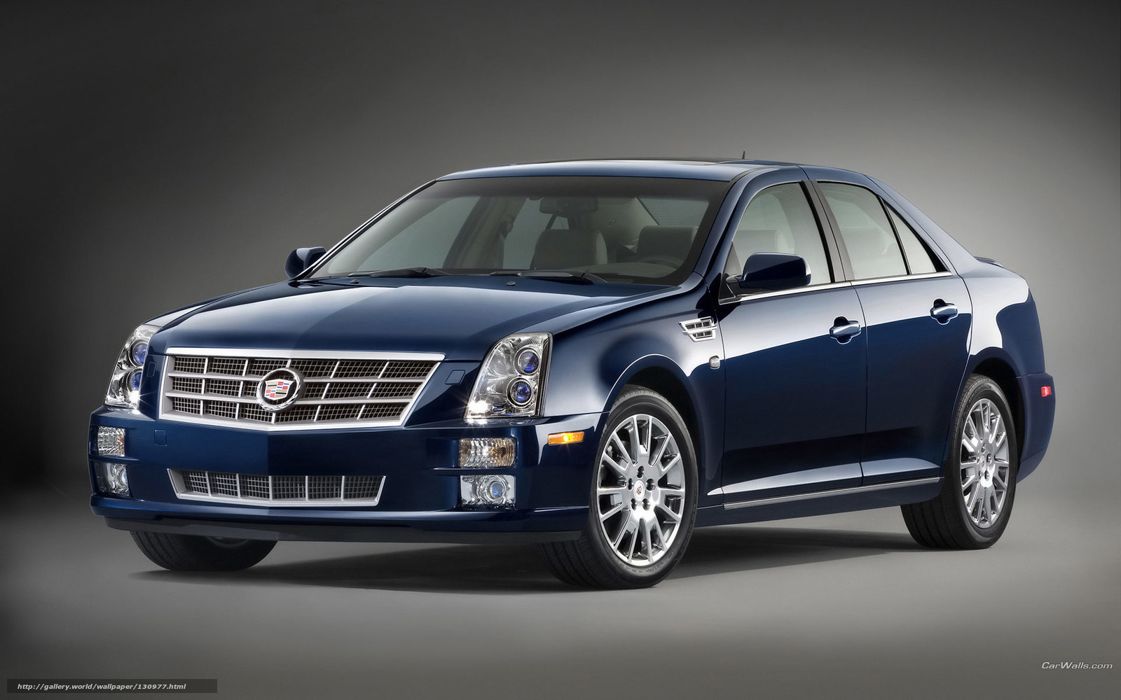 blue cadillac sedan