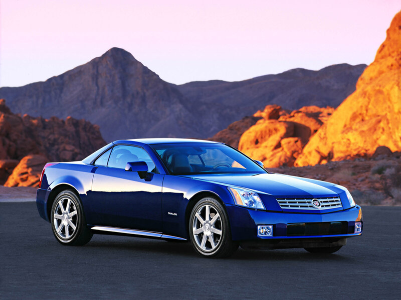 Blue Cadillac Xlr