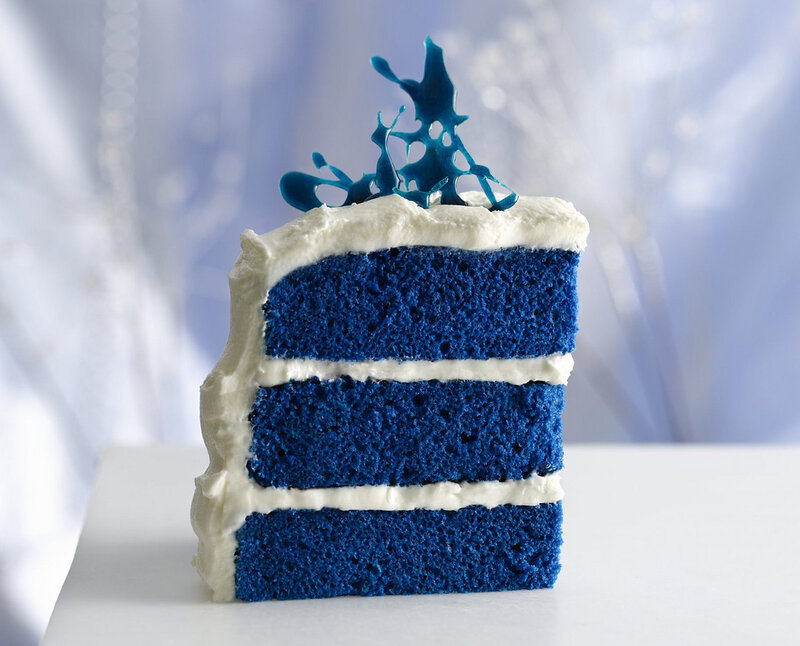 Blue Cake Slice