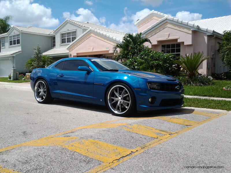 Blue Camaro Car — Calm, Afternoon