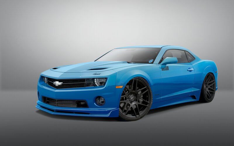 Blue Camaro Car — Neutral, Photograph