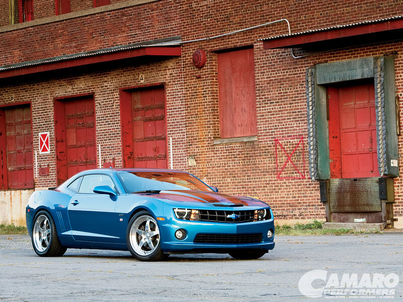 Blue Camaro Car