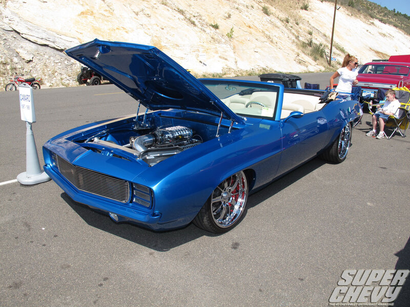 Blue Camaro Convertible — Outdoor