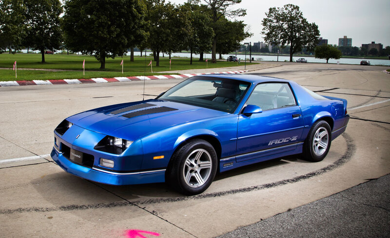 Blue Camaro Iroc-z