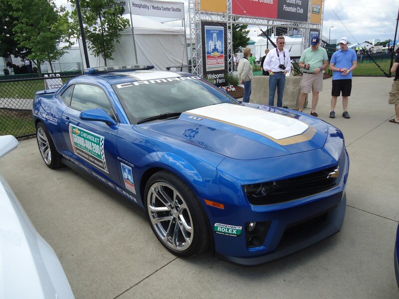 Blue Camaro Race Car