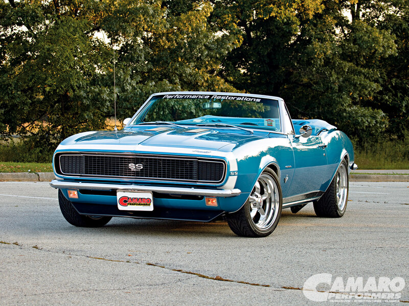 Blue Camaro SS Convertible