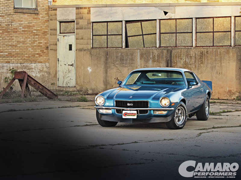 Blue Camaro Ss — Dramatic, Afternoon, Photograph