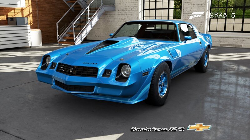 Blue Camaro Z28 — Neutral, Afternoon