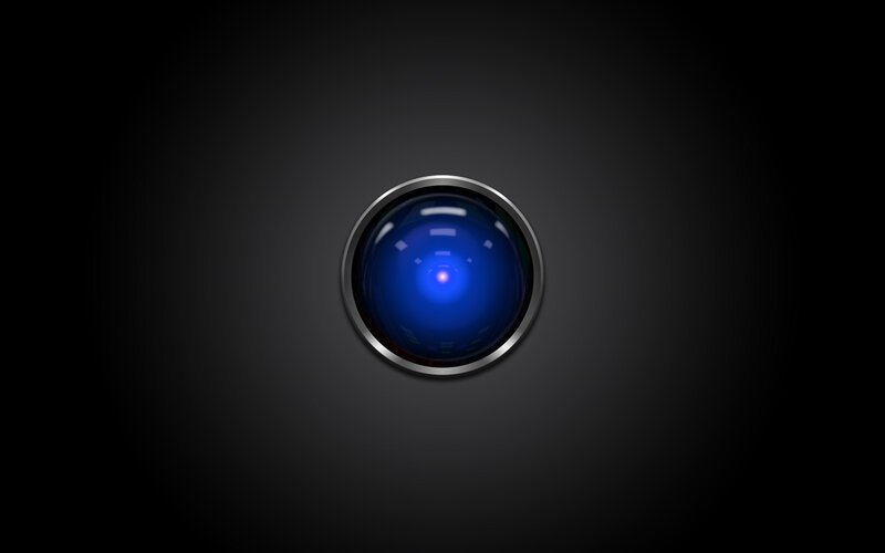 Blue Camera Lens