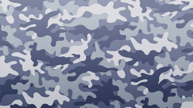 Blue Camouflage Pattern — Neutral, Abstract