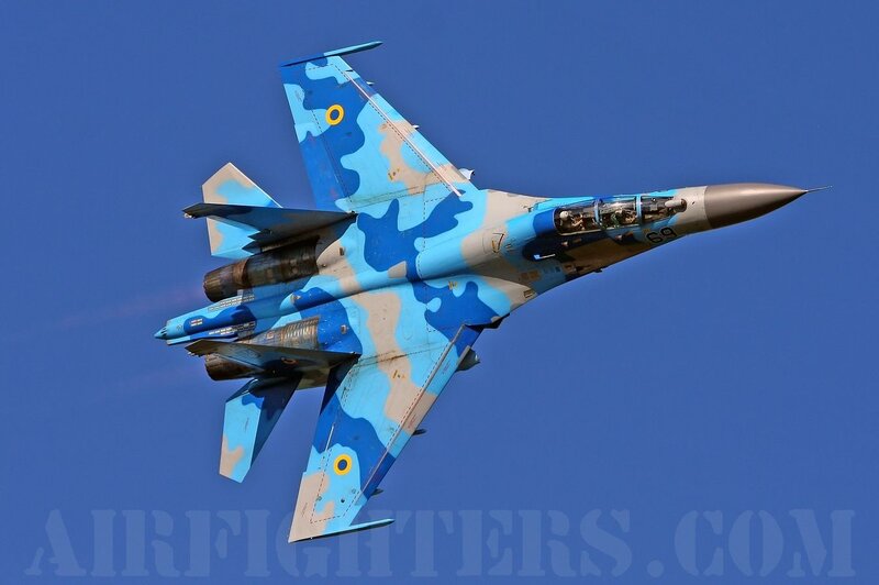 Blue Camouflaged Jet Fighter