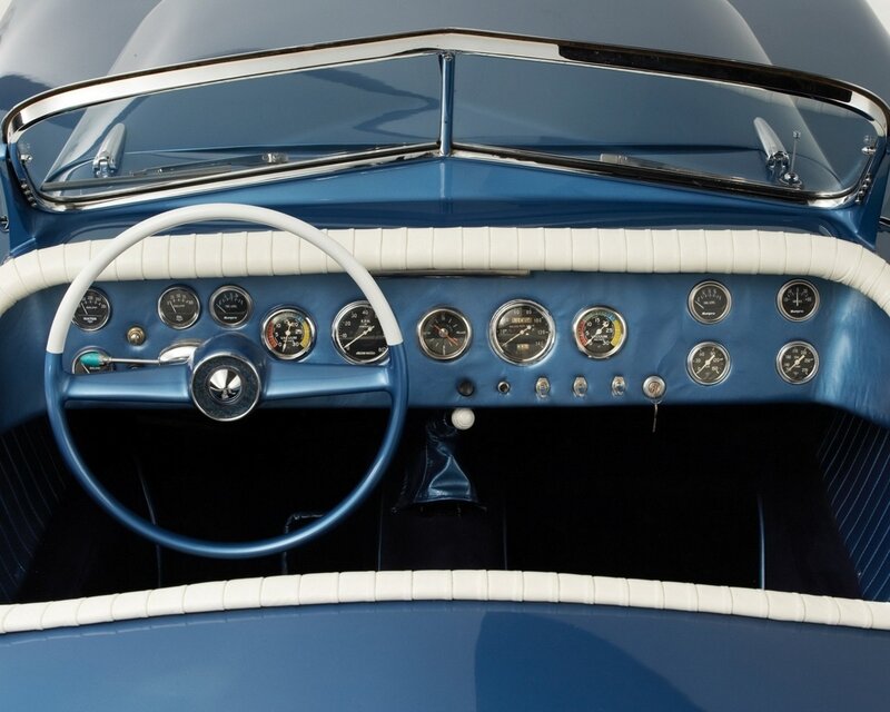 Blue Car Dashboard