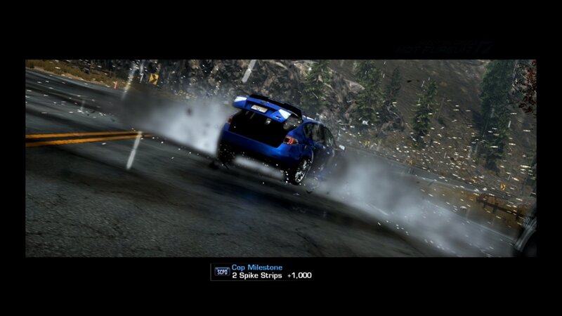 Blue Car Drifting — Action-packed