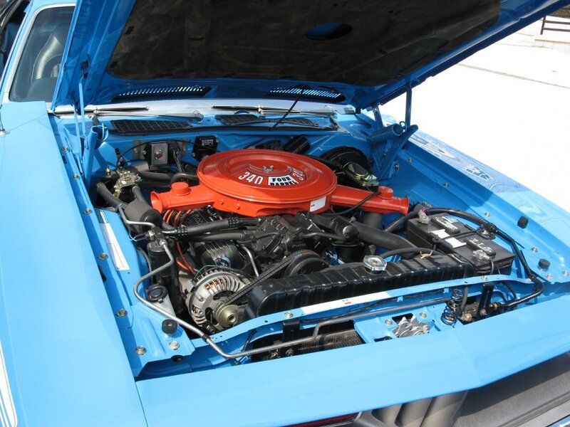 Blue Car Engine Bay — Neutral