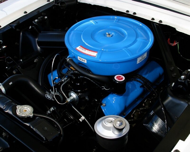 Blue Car Engine — Mechanical, Photograph, Engine Bay