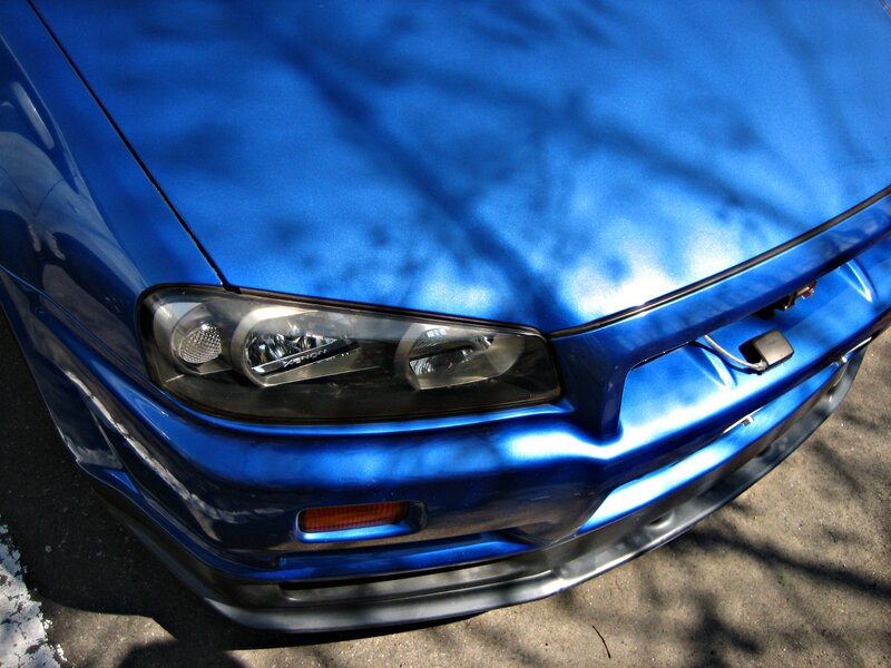 Blue Car Front End