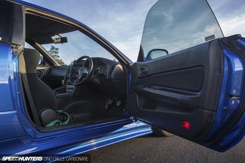 Blue Car Interior — Dramatic