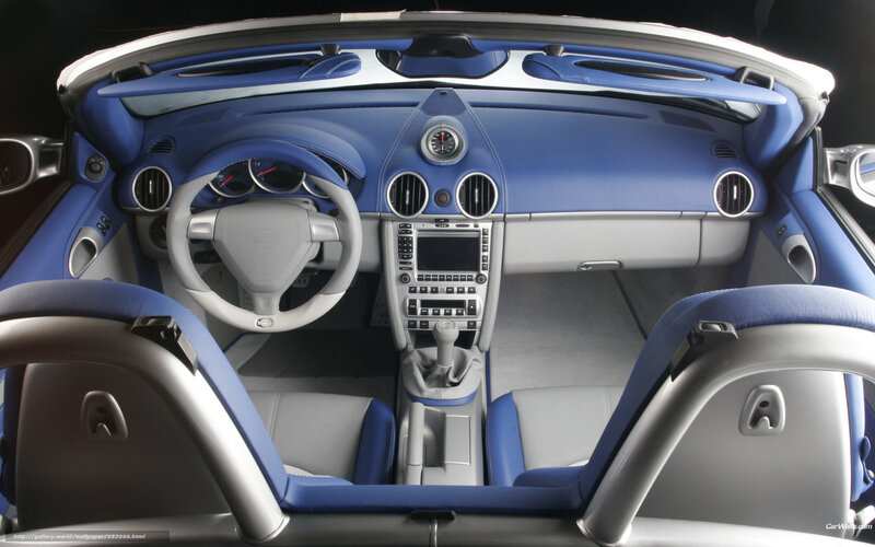 Blue Car Interior — Modern