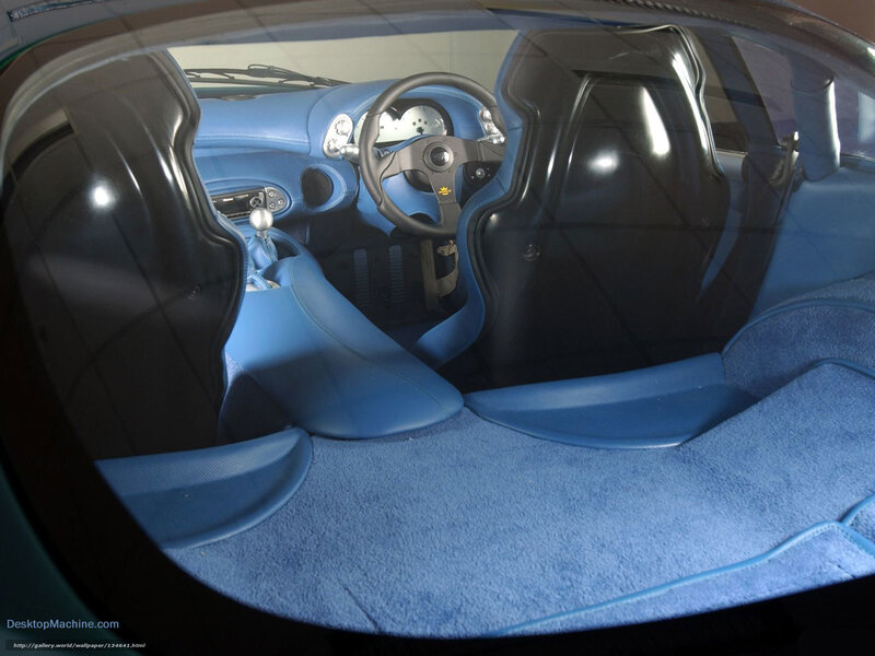blue car interior