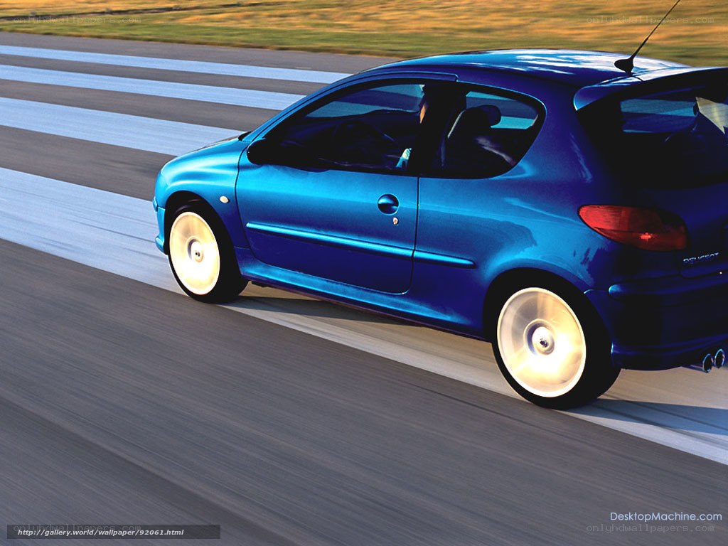 blue car on a road