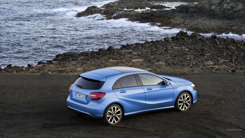 Blue Car on Beach — Serene