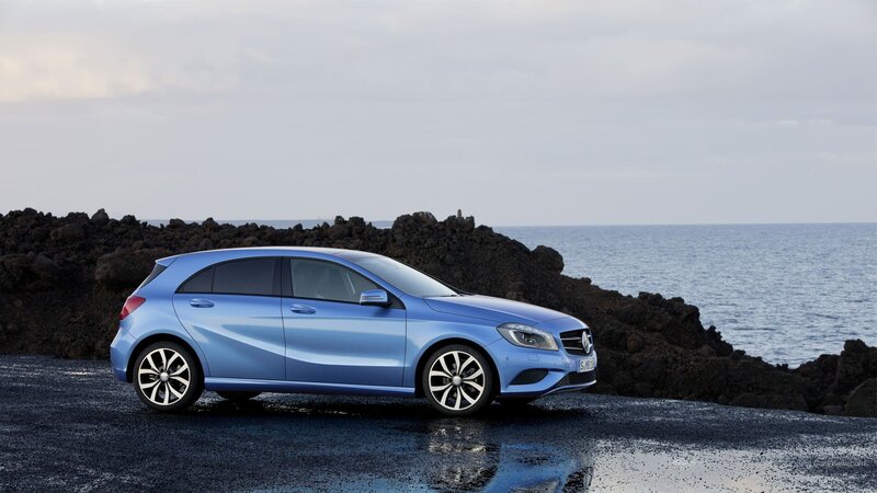 Blue Car on Coast