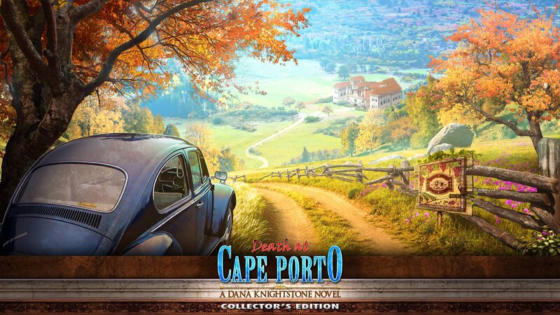 Blue Car on Dirt Road — Orange