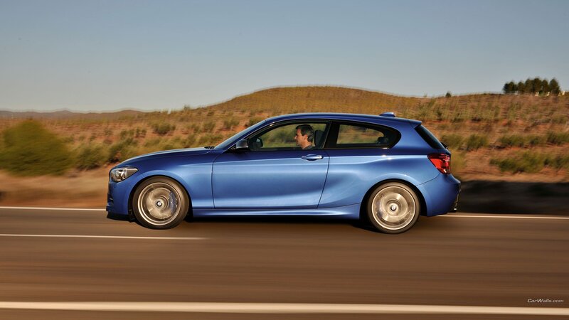 Blue Car on Road — Dynamic, Afternoon, Photograph