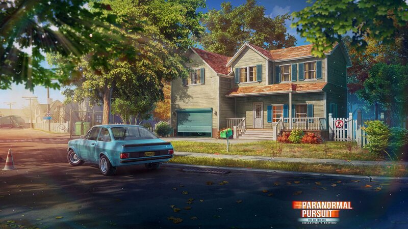 Blue Car Parked on Street — Green