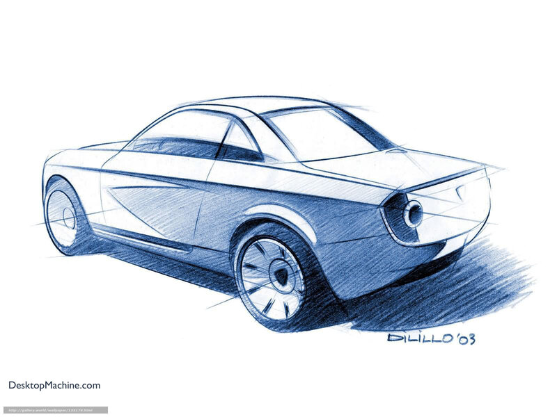 Blue Car Sketch