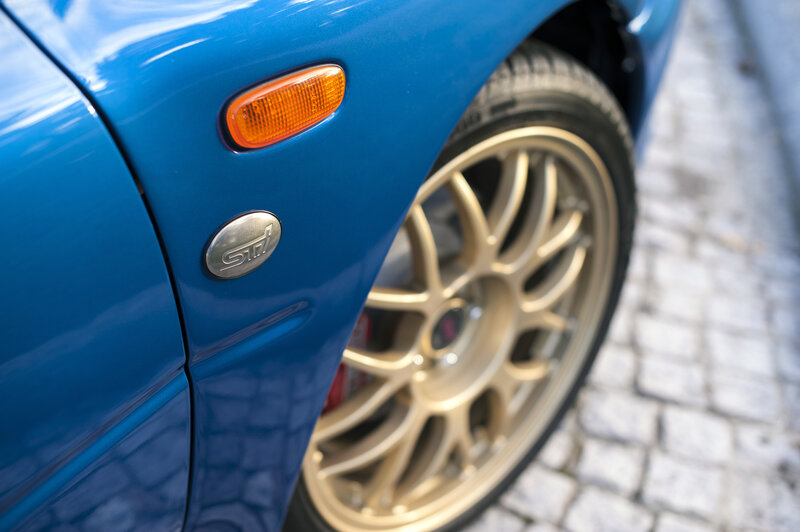 Blue Car Wheel — Calm, Afternoon