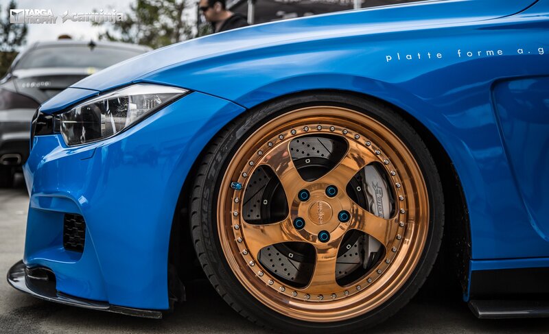 Blue Car Wheel — Dramatic, Photograph