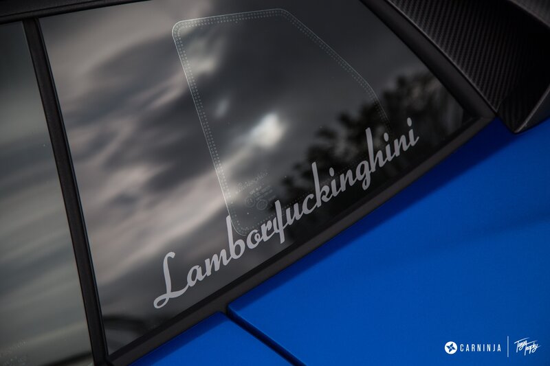 Blue Car Window