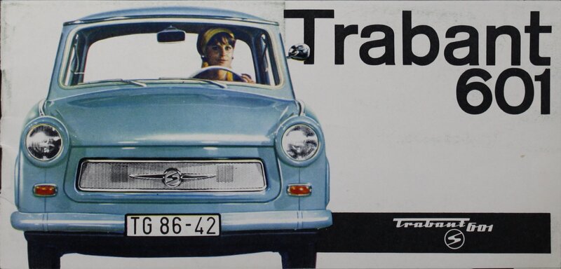 Blue Car with Driver