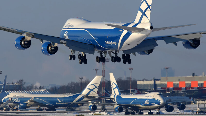 Blue Cargo Airplane